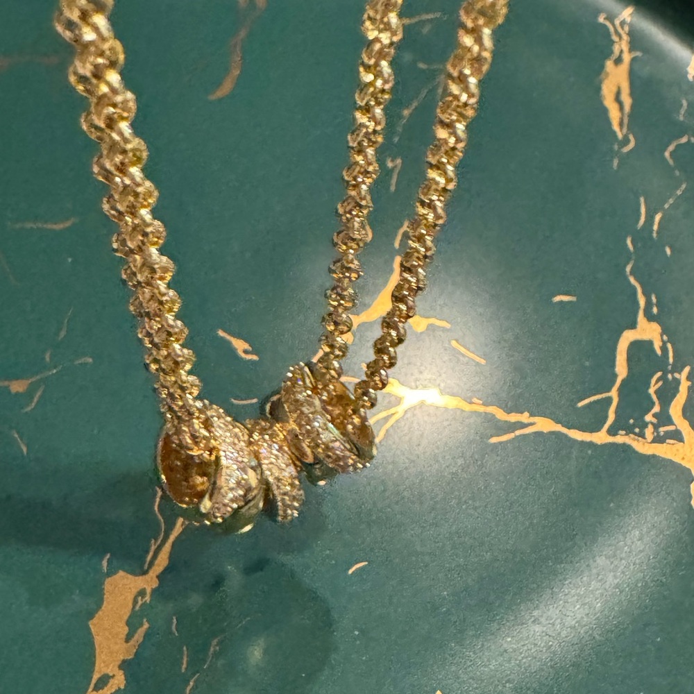 Roxanne Assoulin The Pavé Slider Necklace Gold - Picture 3 of 3